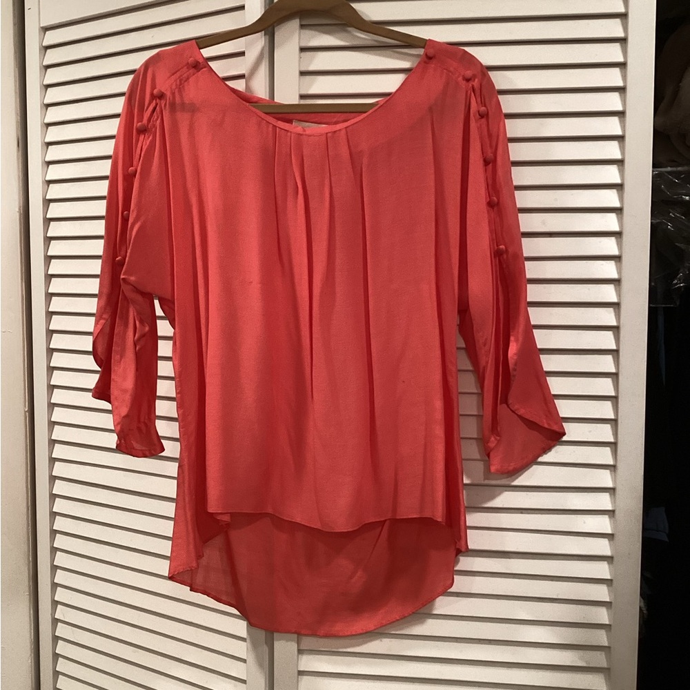 Maeve Braxton Button Sleeve Blouse S @anthropologie